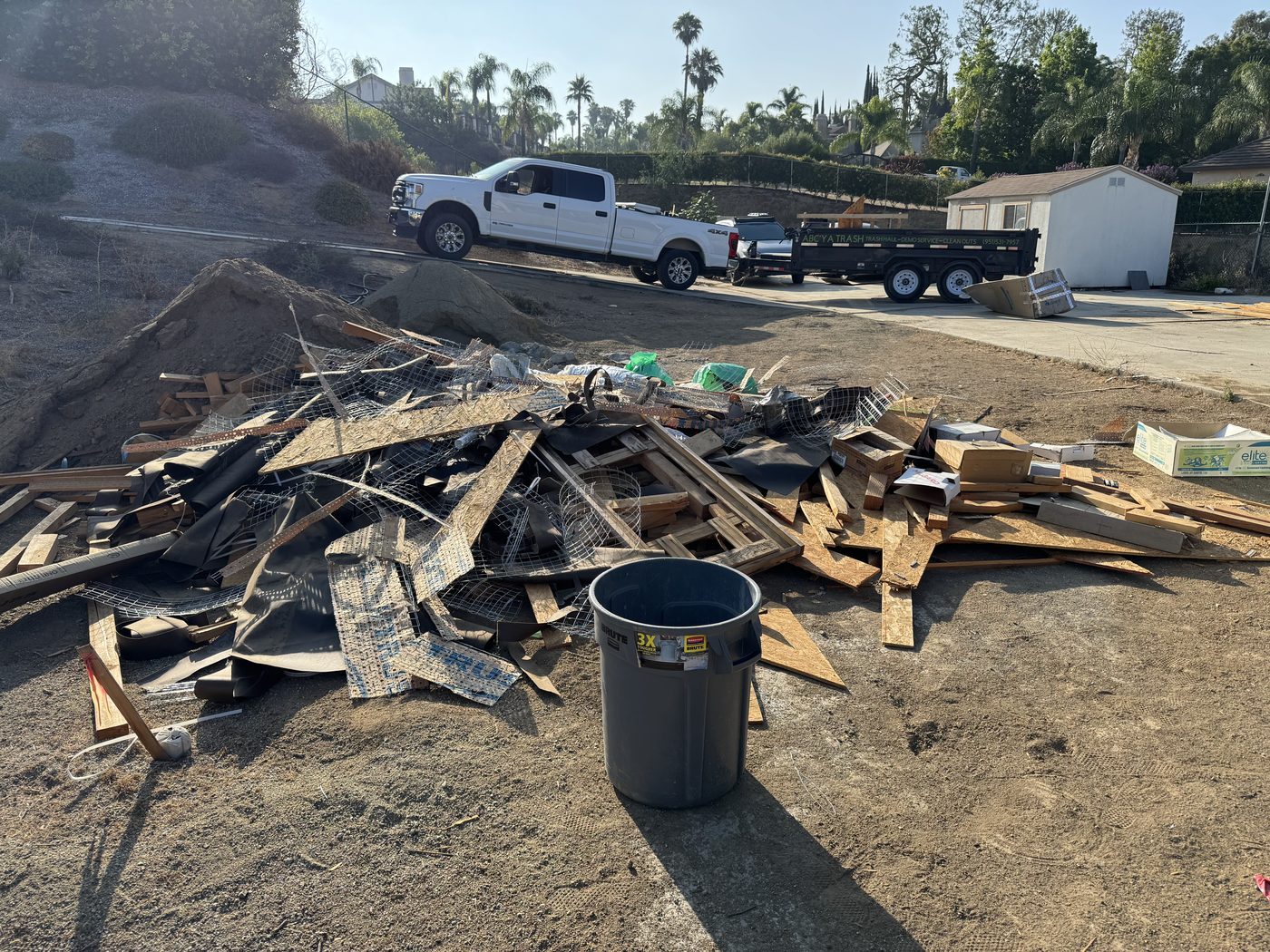 ABC'YA Trash loading a job